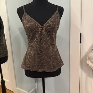 Brown Lace cami